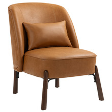 Case Faux Leather Accent Chair